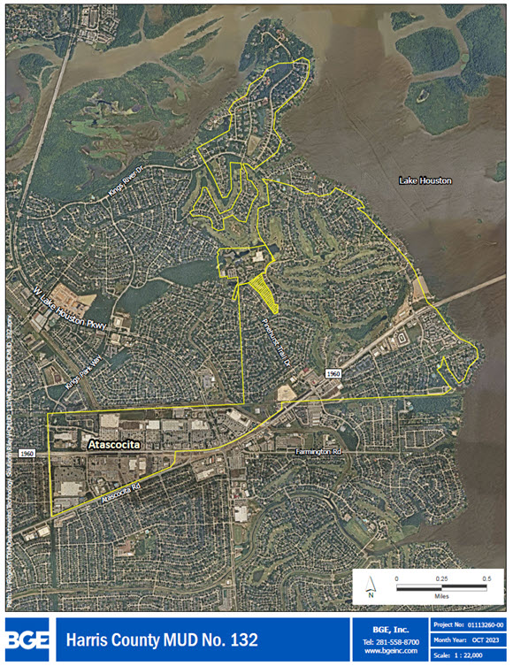 HCMUD 132 boundary map